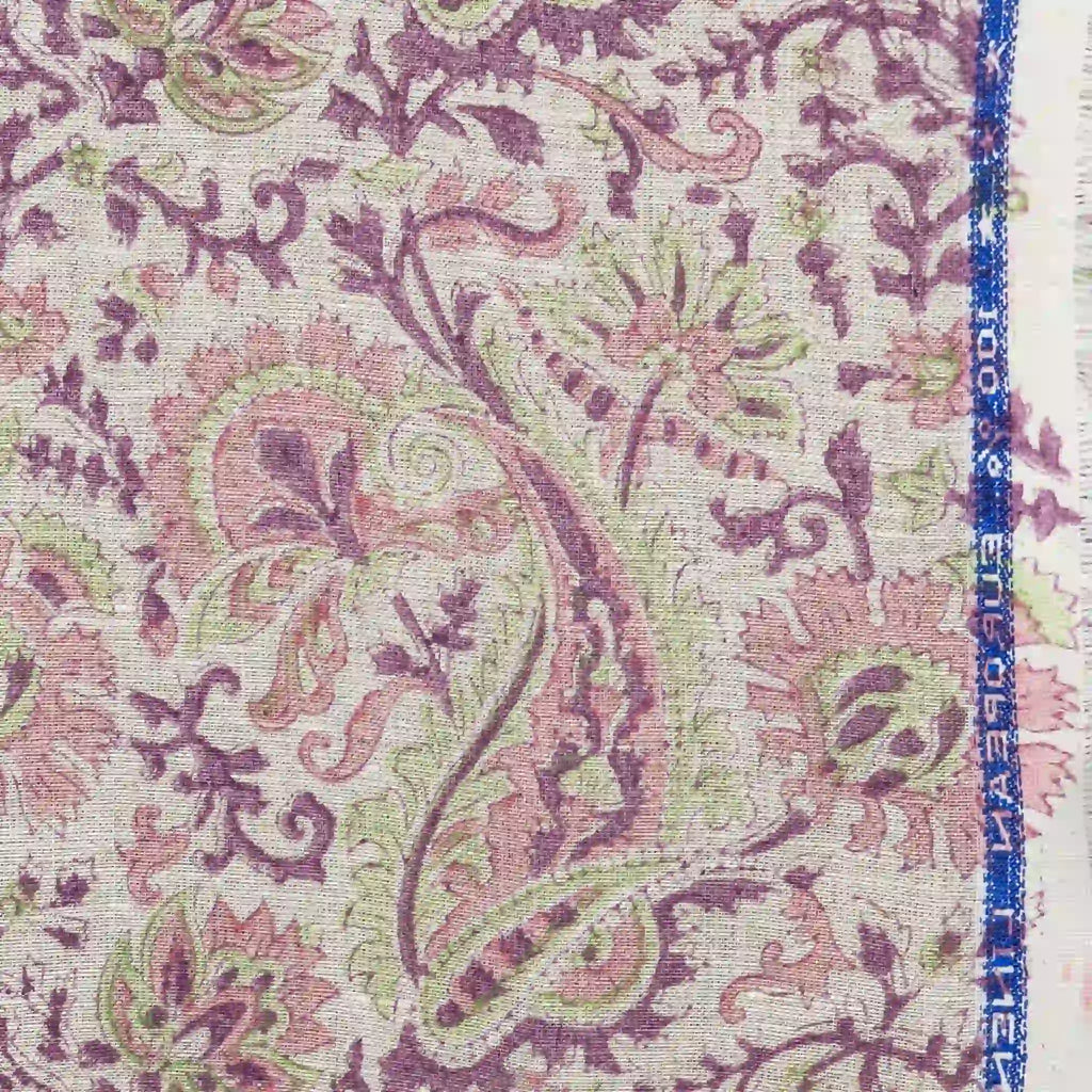 Autumn Briar Natural Linen Fabric by the Yard