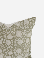 Winifred Botanical Print Celadon Pillow Cover Pillow Covers