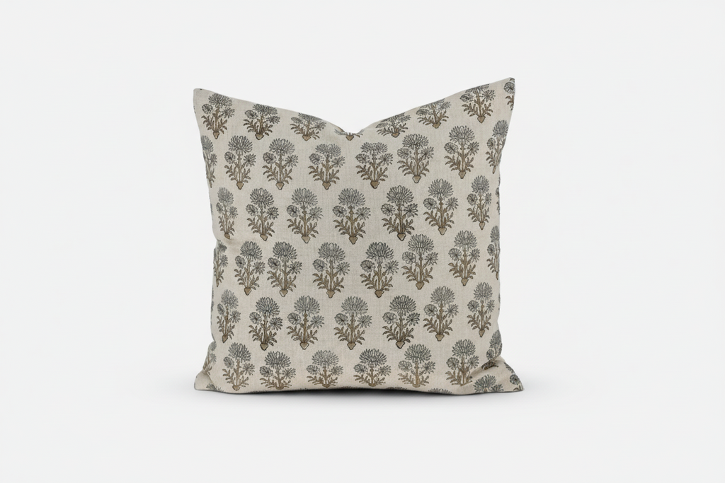 Bette Ditsy Prints Warm White Pillow Cover Pillow Covers