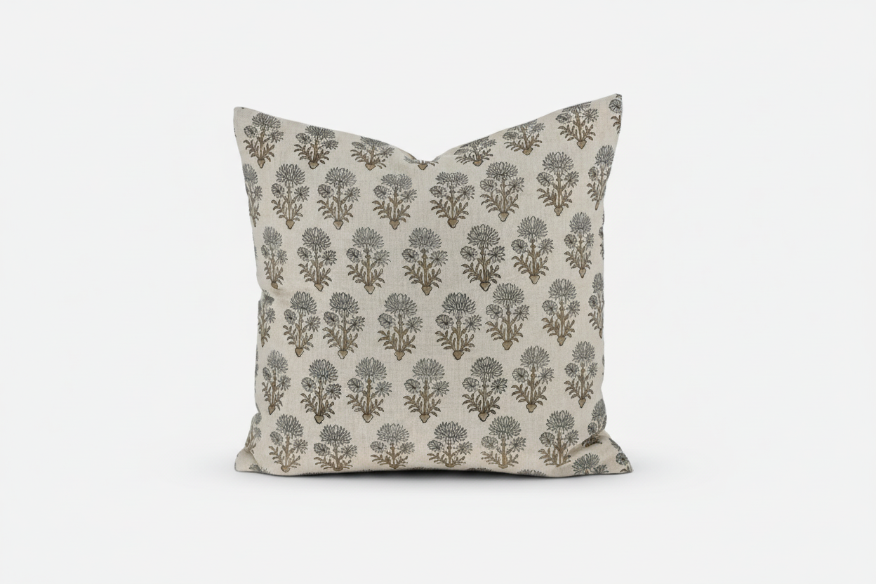 Bette Ditsy Prints Warm White Pillow Cover Pillow Covers