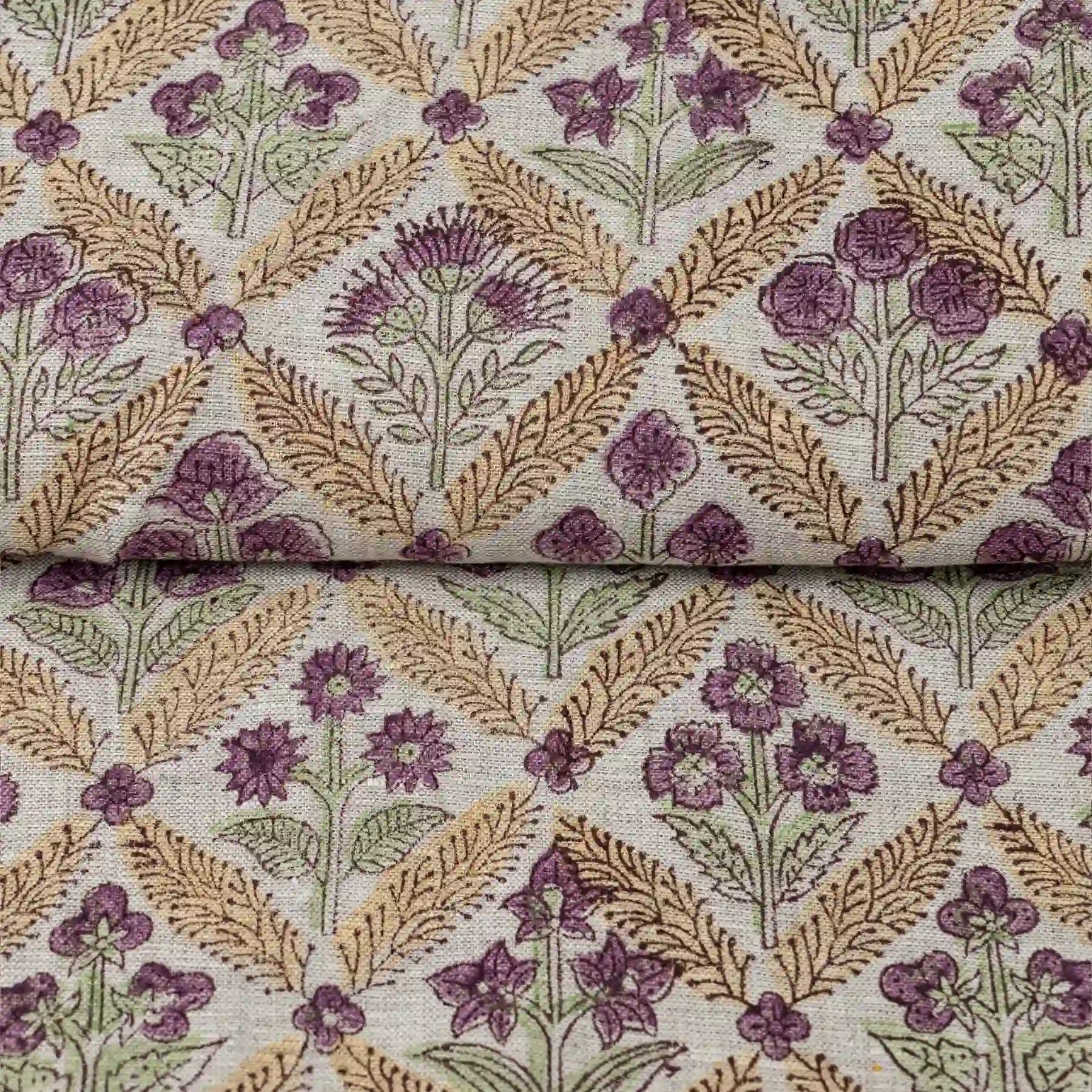 Birch Meadow Natural Linen Fabric by the Yard