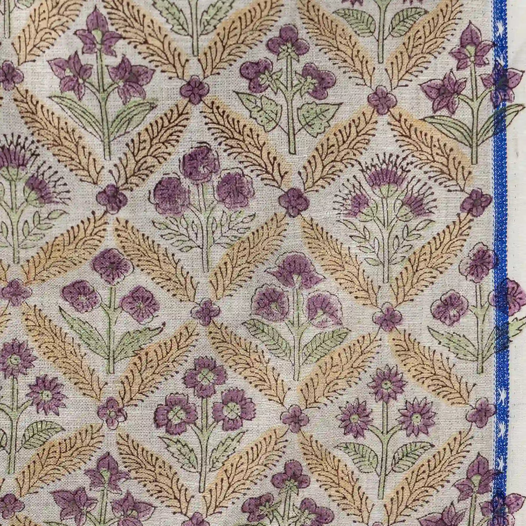 Birch Meadow Natural Linen Fabric by the Yard