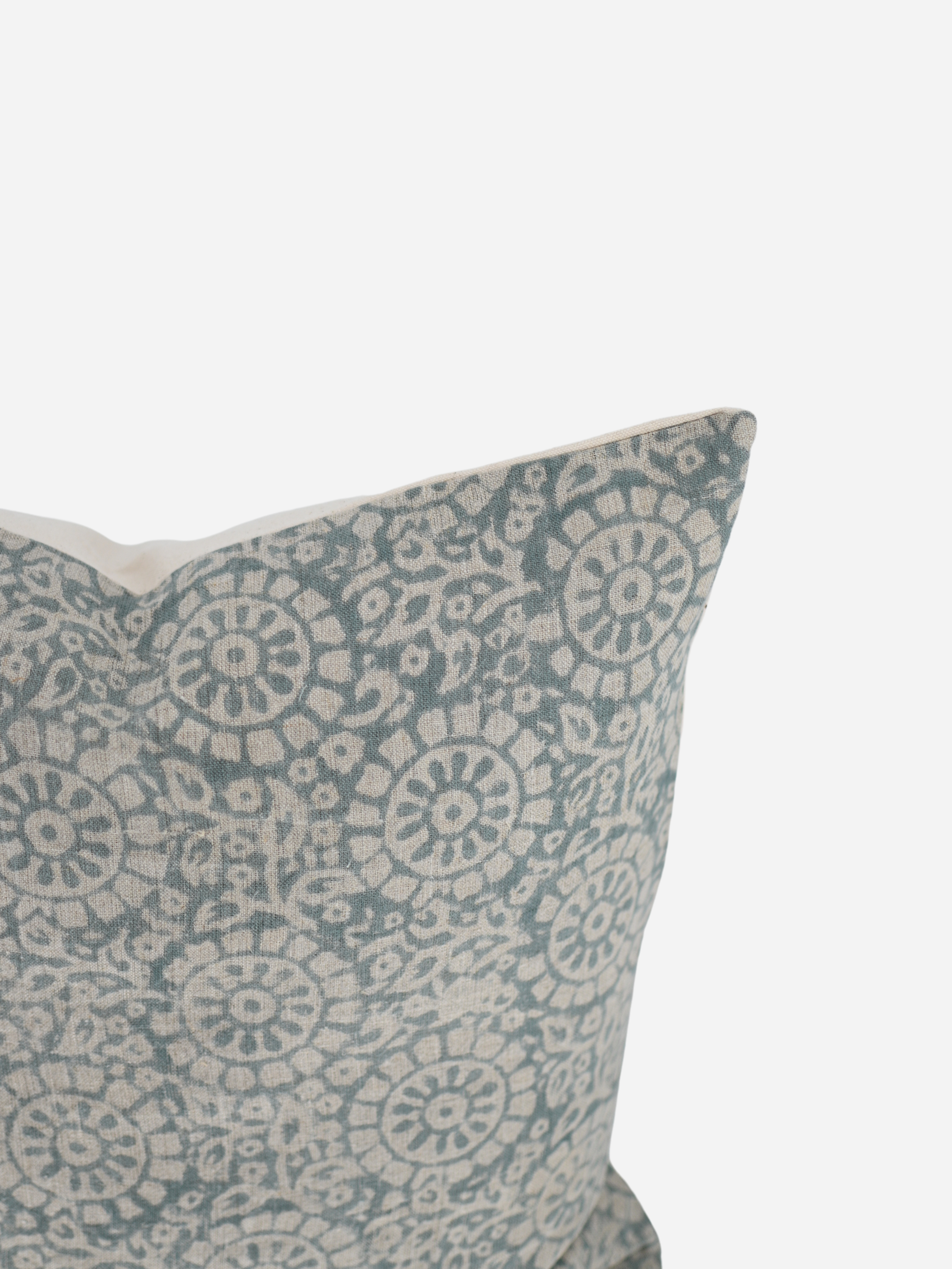 Hattie Botanical Print Dusty Blue Pillow Cover Pillow Covers