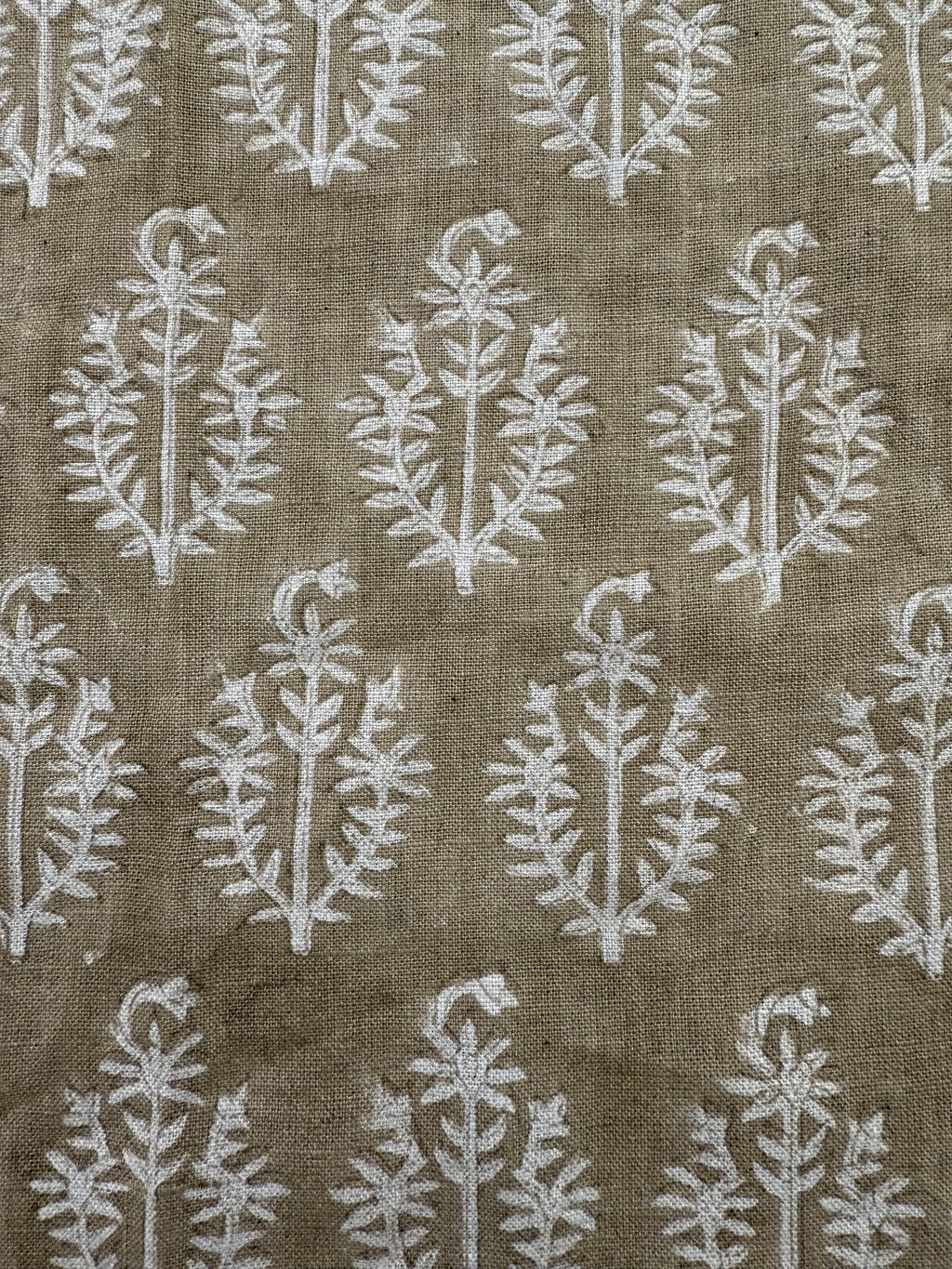 Juniper Block Print Linen Linen Fabric