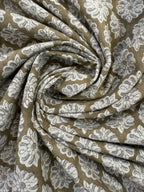 Jack Block Print Handloom Linen Linen Fabric