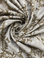 Charlie Block Print Handloom Linen Fabric Linen Fabric