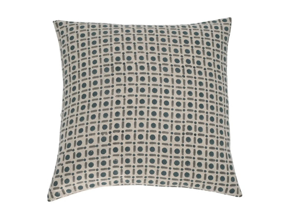 Levi Block Print Pillow Cover