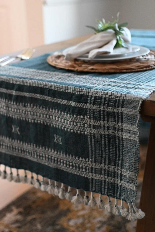 Bhujodi Table Runner - Dark Chambray Table Runners