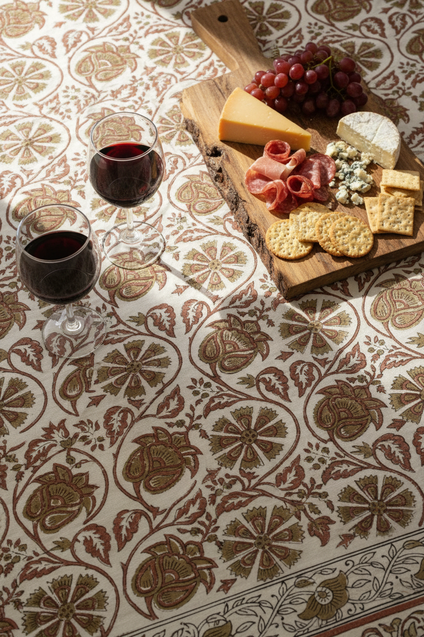 Dawn Botanical Print Table Cloth Table Cloth