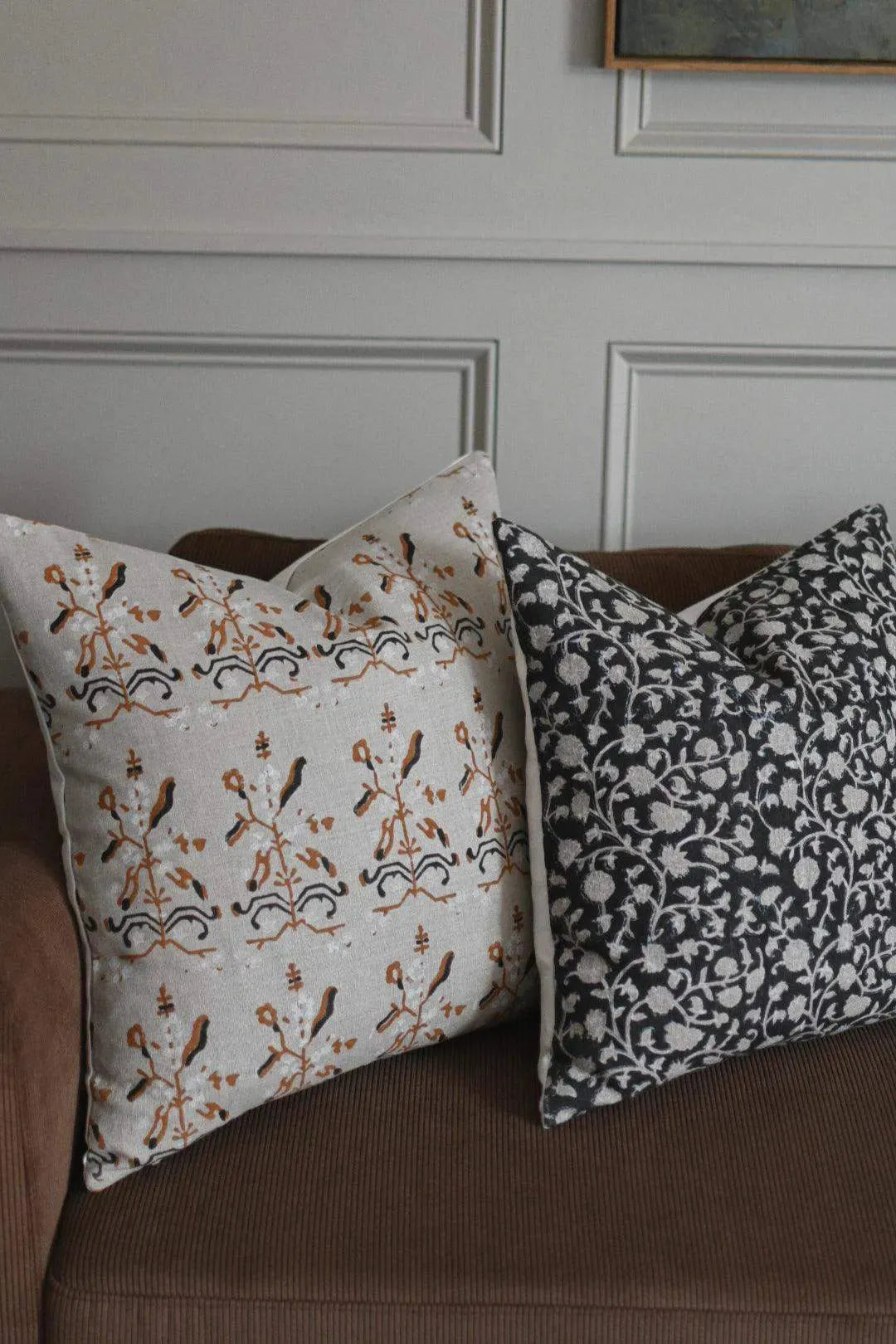 Anastasia Abstract Natural Linen Pillow Cover Pillow Covers