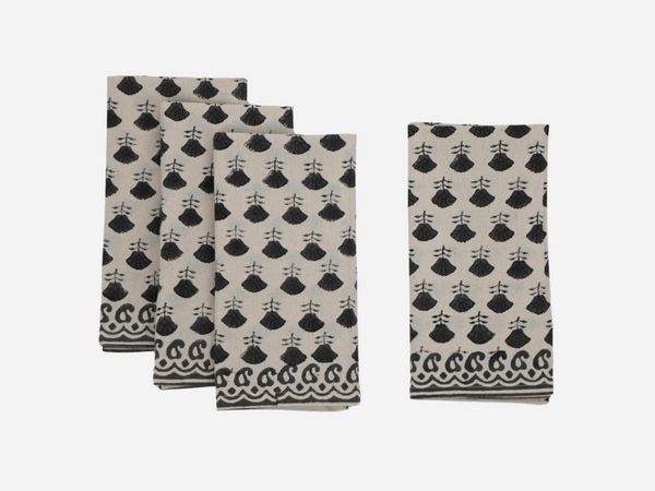 Conley Block Print Cloth Napkins