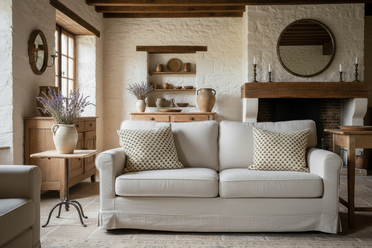 Zinni Ditsy Prints Warm White Pillow Cover Pillow Covers