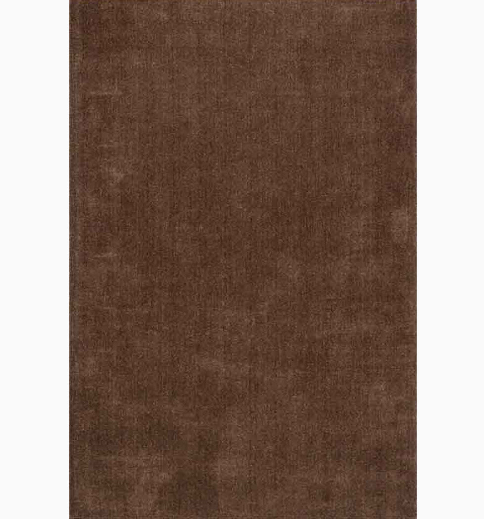 Cacao Bean Hand Loomed Solid Wool Rug