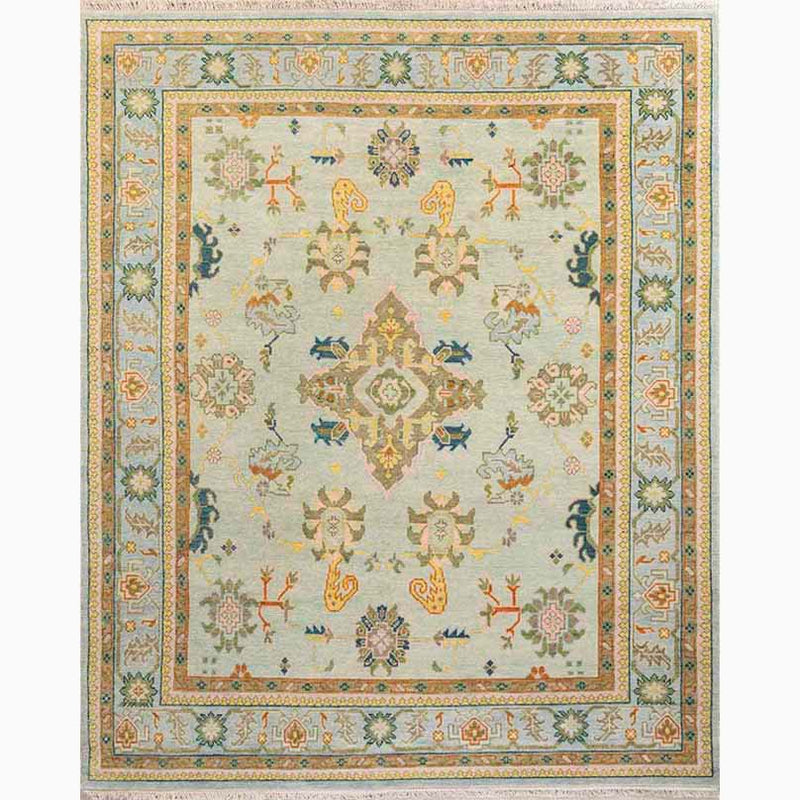 Celestia Hand-Knotted Wool Oushak Rug 12' x 18' Hand-Knotted