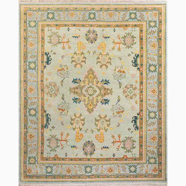 Celestia Hand-Knotted Wool Oushak Rug 