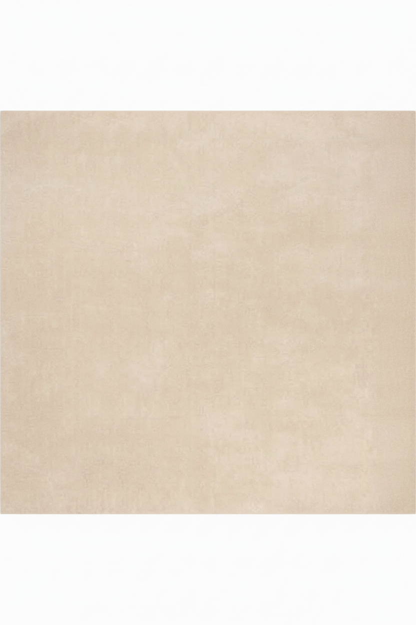Champagne Hand Loomed Solid Wool Rug 8' x 8' Hand Loomed