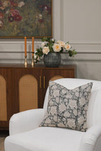 Clark Botanical Print Ash Gray Pillow Cover Pillow Covers