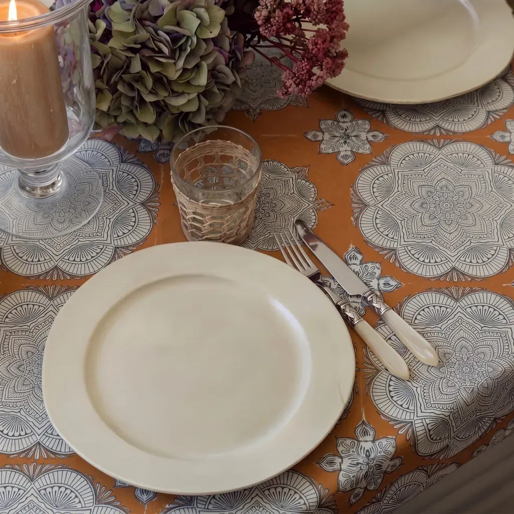 Claywell Golden Tablecloth