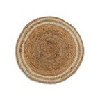 Coastline Natural & White Woven Jute Placemats