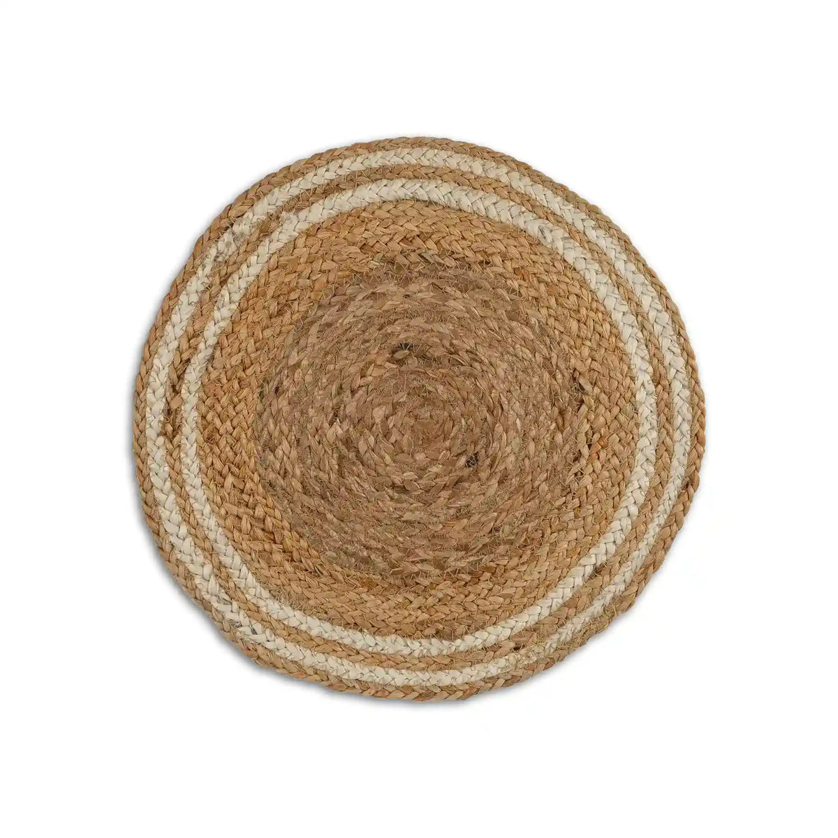 Coastline Natural & White Woven Jute Placemats