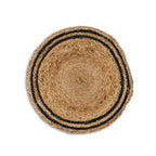 Coastline Natural & Black Woven Jute Placemats