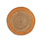 Coastline Natural & Orange Woven Jute Placemats