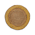 Coastline Natural & Yellow Woven Jute Placemats