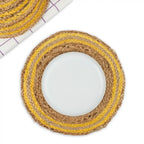 Coastline Natural & Yellow Woven Jute Placemats
