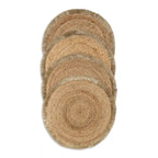Coil Natural & Gold Woven Jute Placemats