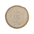 Coil Natural & White Woven Jute Placemats