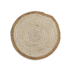 Coil Natural & White Woven Jute Placemats