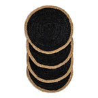 Coil Natural & Black Woven Jute Placemats