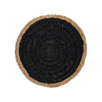 Coil Natural & Black Woven Jute Placemats
