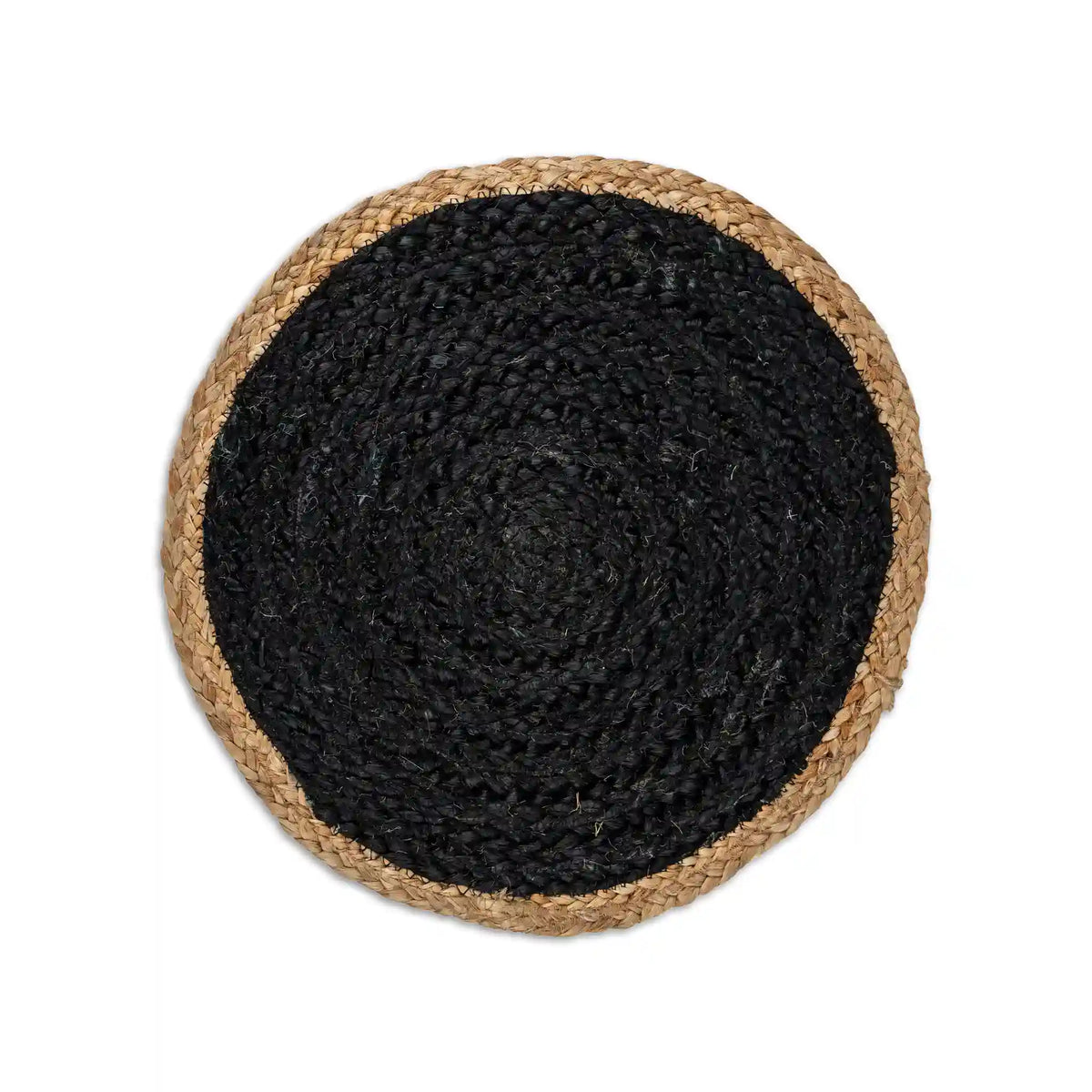 Coil Natural & Black Woven Jute Placemats