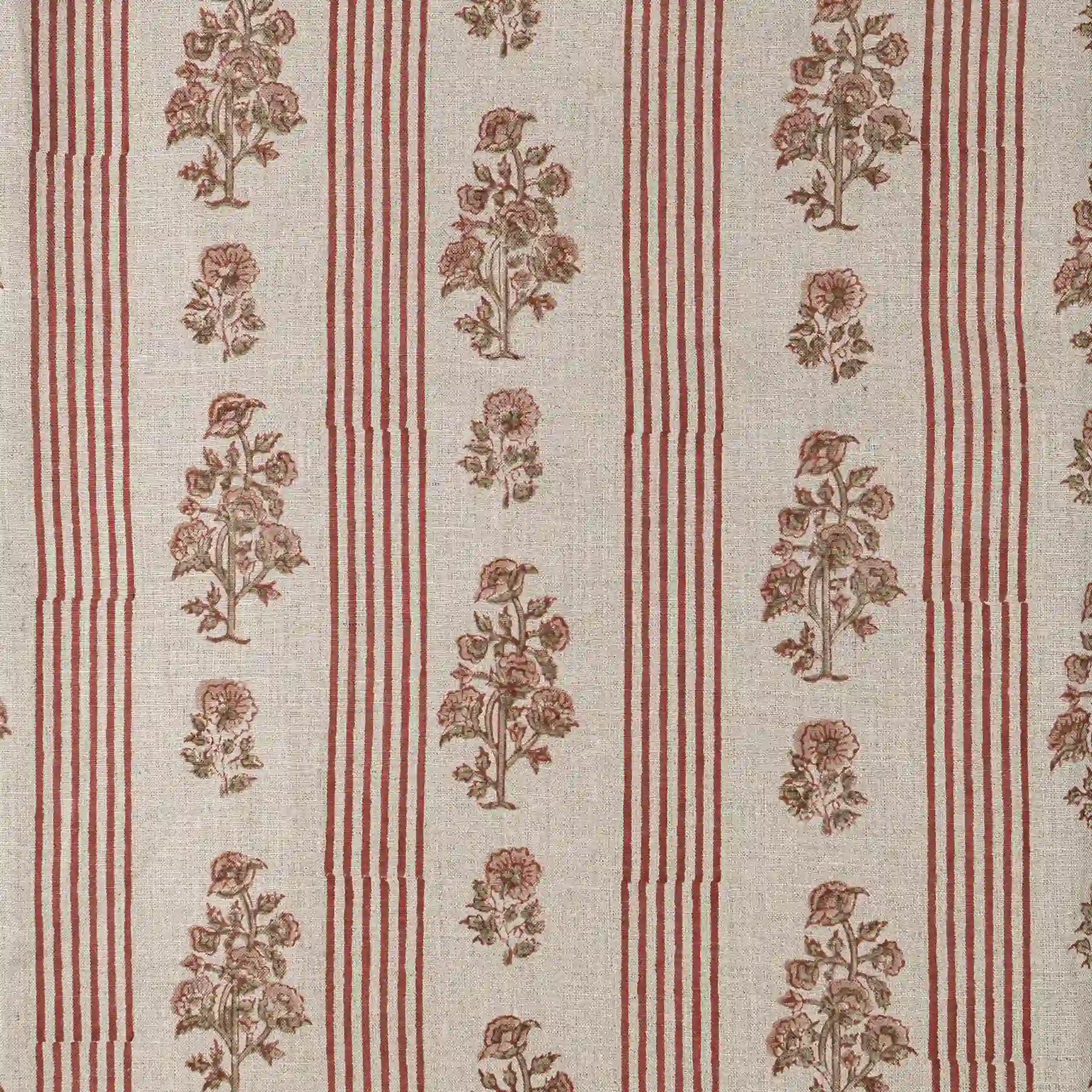 Conservatory lane Natural Linen Fabric by the Yard