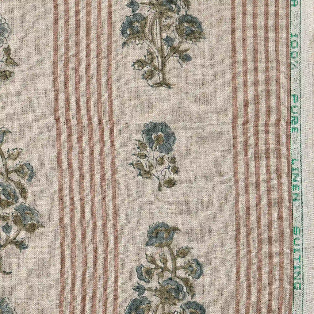 Conservatory lane Natural Linen Fabric by the Yard