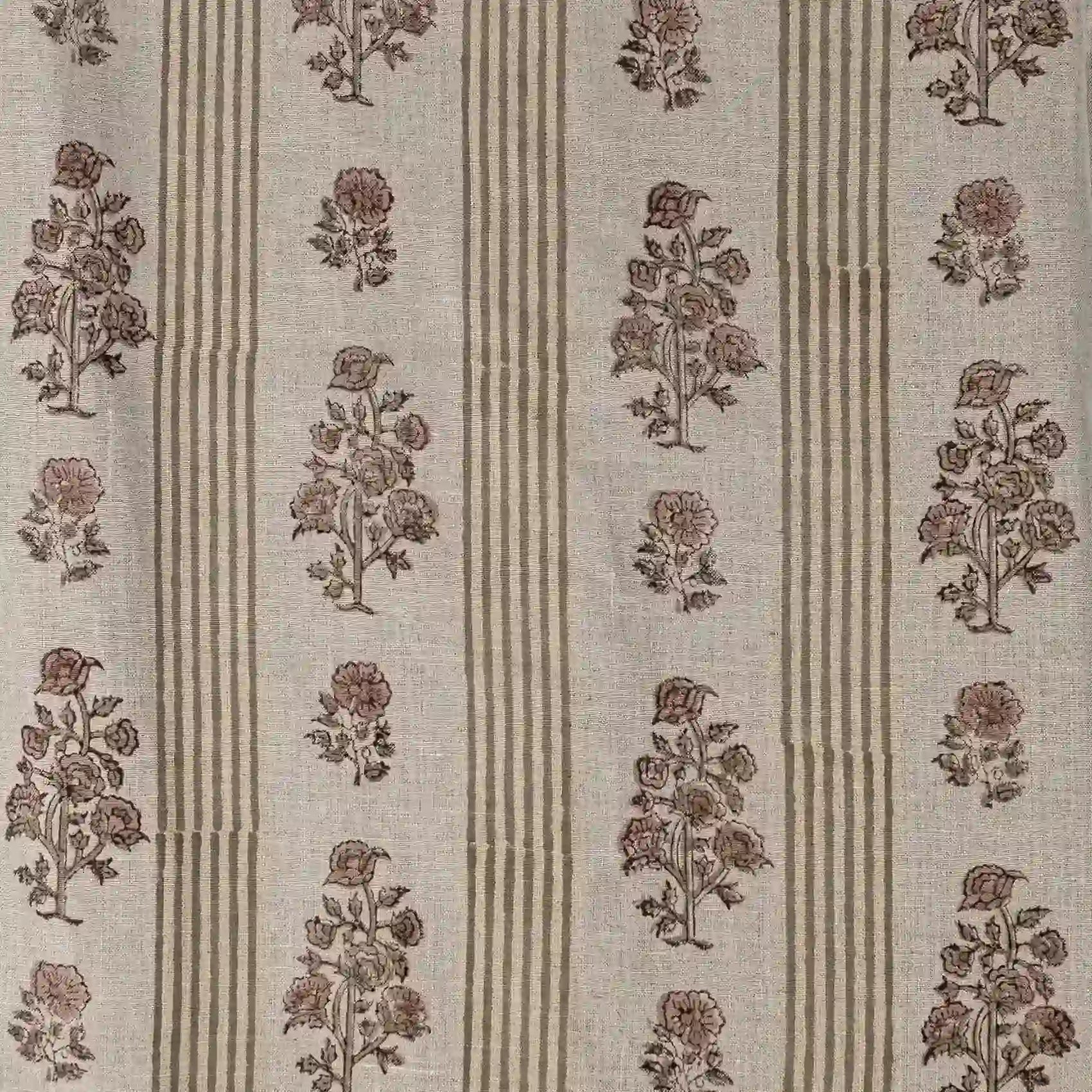 Conservatory lane Natural Linen Fabric by the Yard