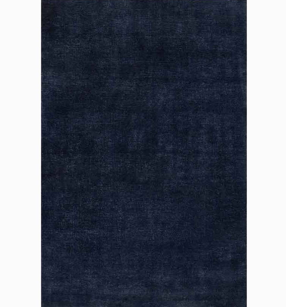 Cosmic Blue Hand-Loomed Wool Rug