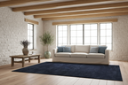 Cosmic Blue Hand-Loomed Wool Rug Hand Loomed