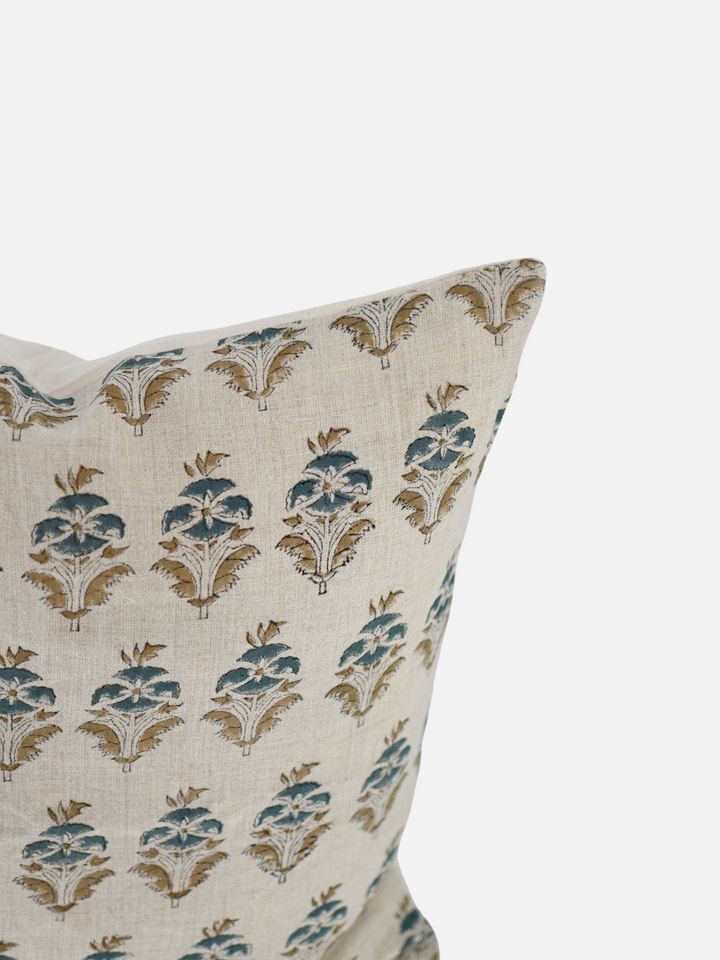 Cotton Block Print Cushion