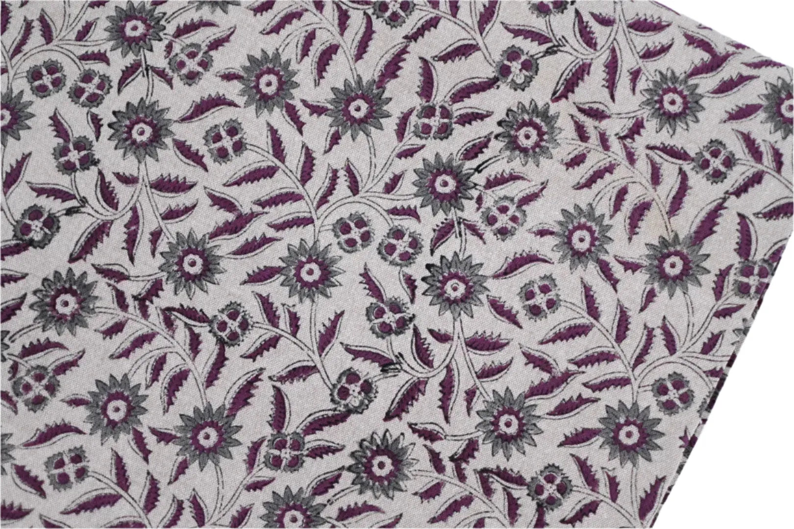 Hazel Floral Block Print Tablecloth - Maple Village Lane