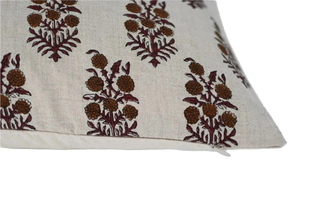 Bernadette Ditsy Prints Oat Pillow Cover Pillow Covers