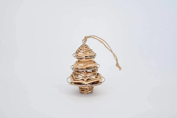 Wicker Christmas Tree Ornament