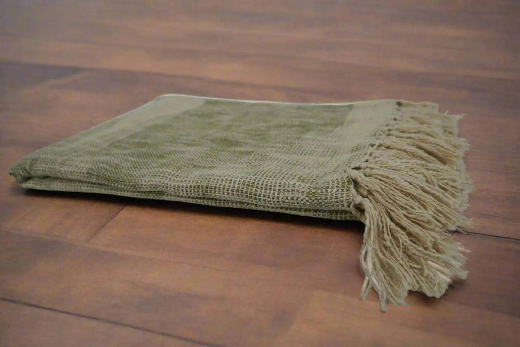 Ava Handloom Sofa Throw Blanket Cotton Throws