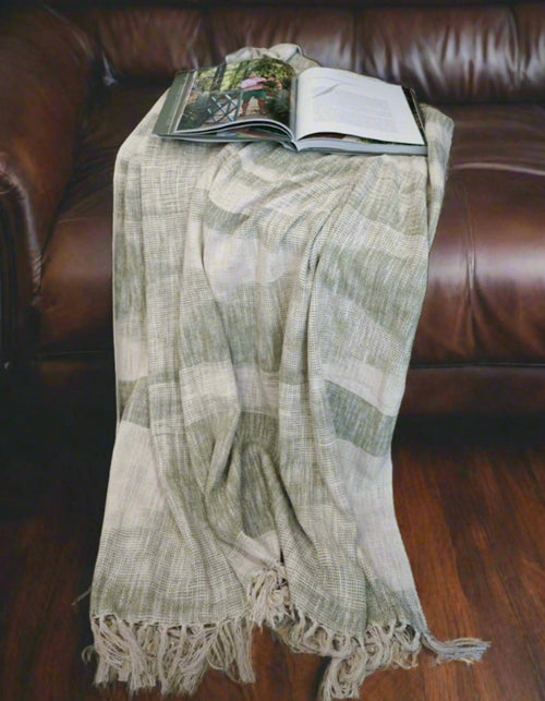 Ava Handloom Sofa Throw Blanket Cotton Throws
