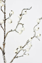 29" Faux Iced White Berry Stem