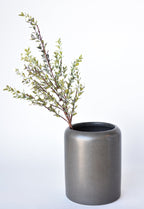21" Faux White Berry Boxwood Greenery Stem