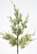 18" Faux Juniper Berry Greenery Stem