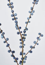 28" Faux Blue Berry Stem