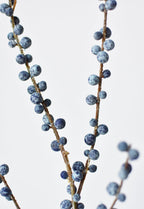 28" Faux Blue Berry Stem